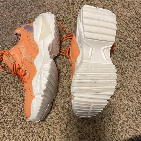 Orange and White Berness Sneakers - Picture 10 of 11